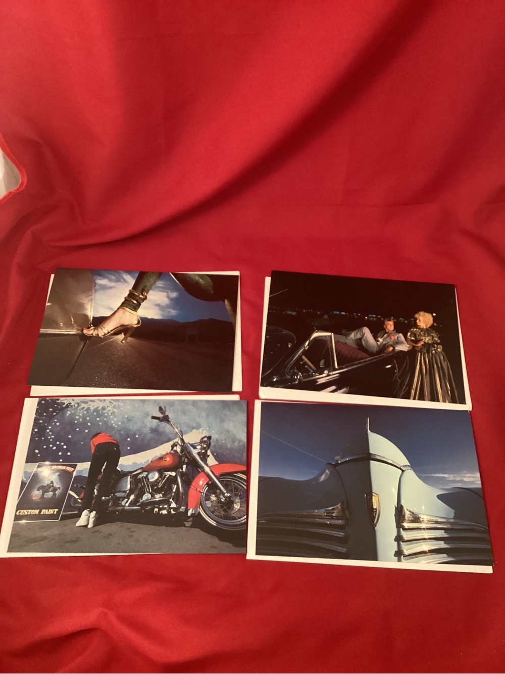 4 greetings blank cards Lot A